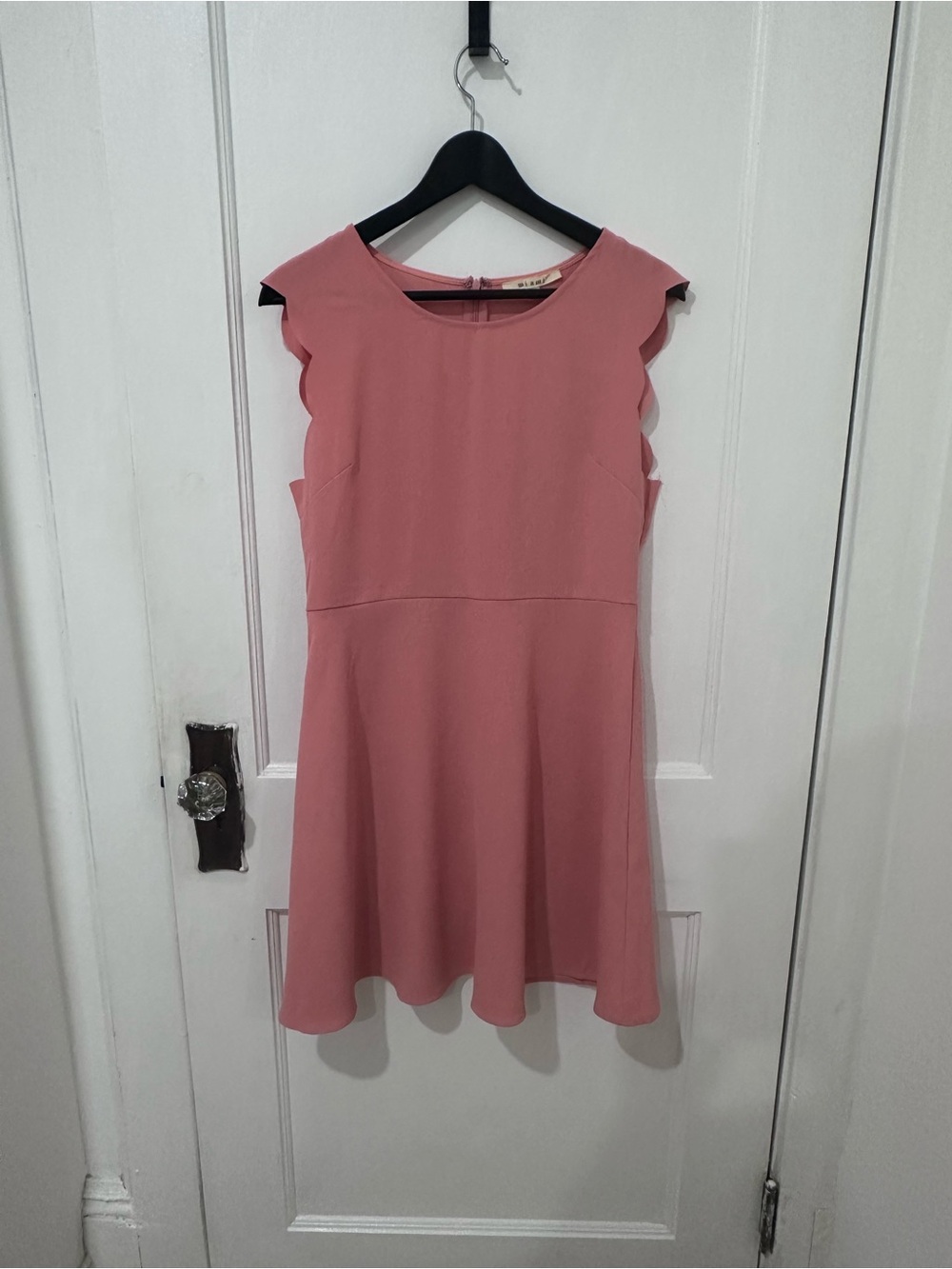 NWOT Mi Ami Pink/Mauve Flutter-Sleeve Midi Dress Sz M